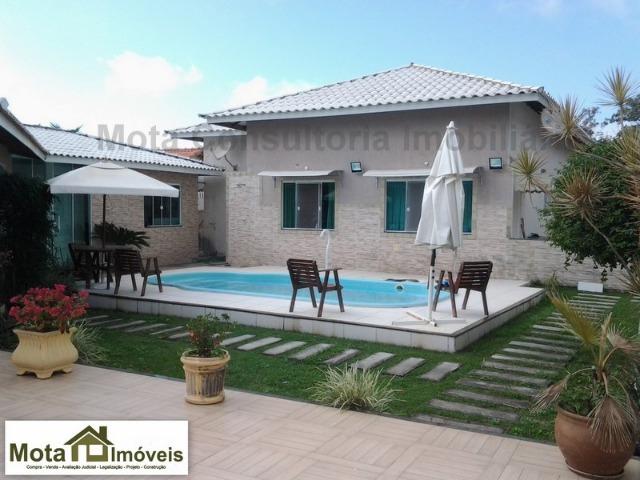 Mota Imóveis - Centro de Araruama Linda Casa 3 Qts com Piscina eÁrea Gourmet. CA-393