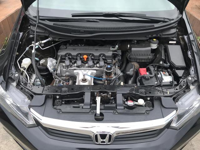 Civic EXR 2.0 2014 preto banco couro + teto - Foto 4
