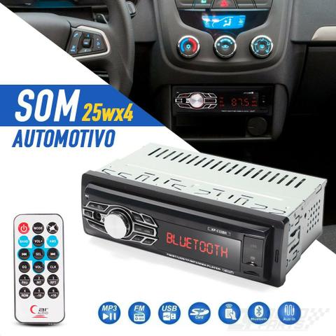 Som para carro pega 2 pen drive e Bluetooth