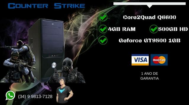 PC Gamer Core2Quad Q6600 - Troco e Passo Cartão - Foto 2