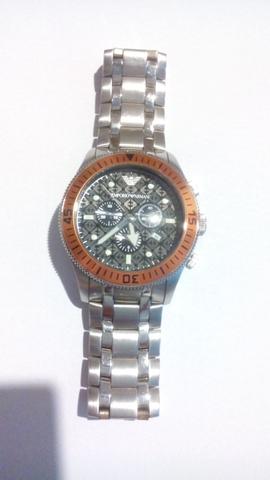 Relógio Emporio Armani Cronógrafo de Aço - Grande - Perfeito Estado - Foto 4