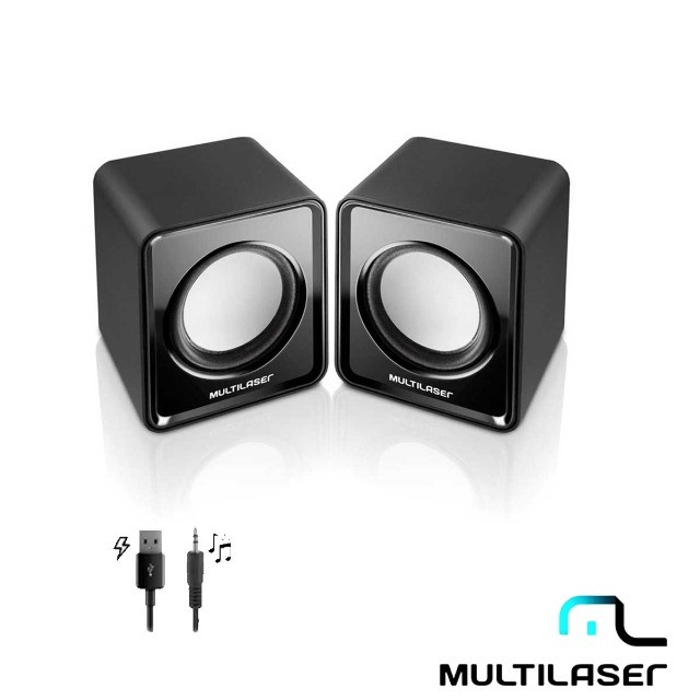 Caixa de Som Multimídia P/ Computador Multilaser - Foto 2