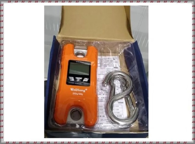 Balança eletrônica Digital 500 kg de gancho - compacta 2AAA  - Foto 4