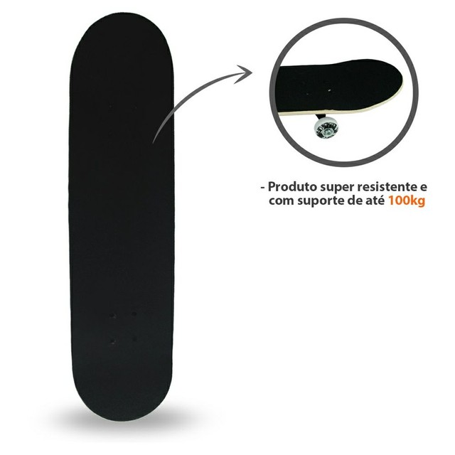 Skate Montado Charlie Brown Jr Completo com Rodas 53 mm Bel (PRONTA ENTREGA) - Foto 5