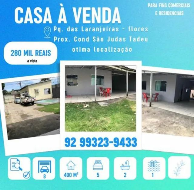 Captação de Casa a venda na Rua Cariré, Novo Aleixo, Manaus, AM