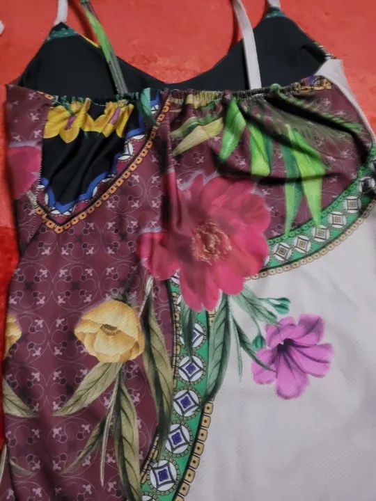 Body de praia estampado floral - Foto 3