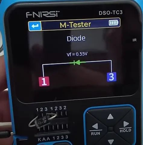 Mini Osciloscopio fnitsi, modelo DSO-TC3, zero, sem uso. - Foto 4