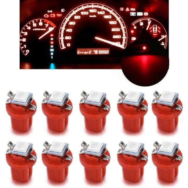 Led Lamp Smd 5050 12v Vermelho Painel Carro Moto T5 B8 2 Unid. Arduino Automação COD-CP386 - Foto 2