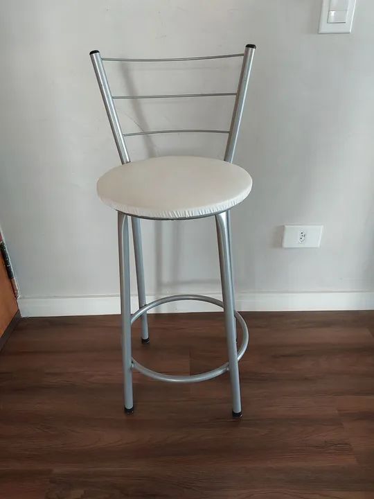 Banco de metal com assento estofado - Foto 2