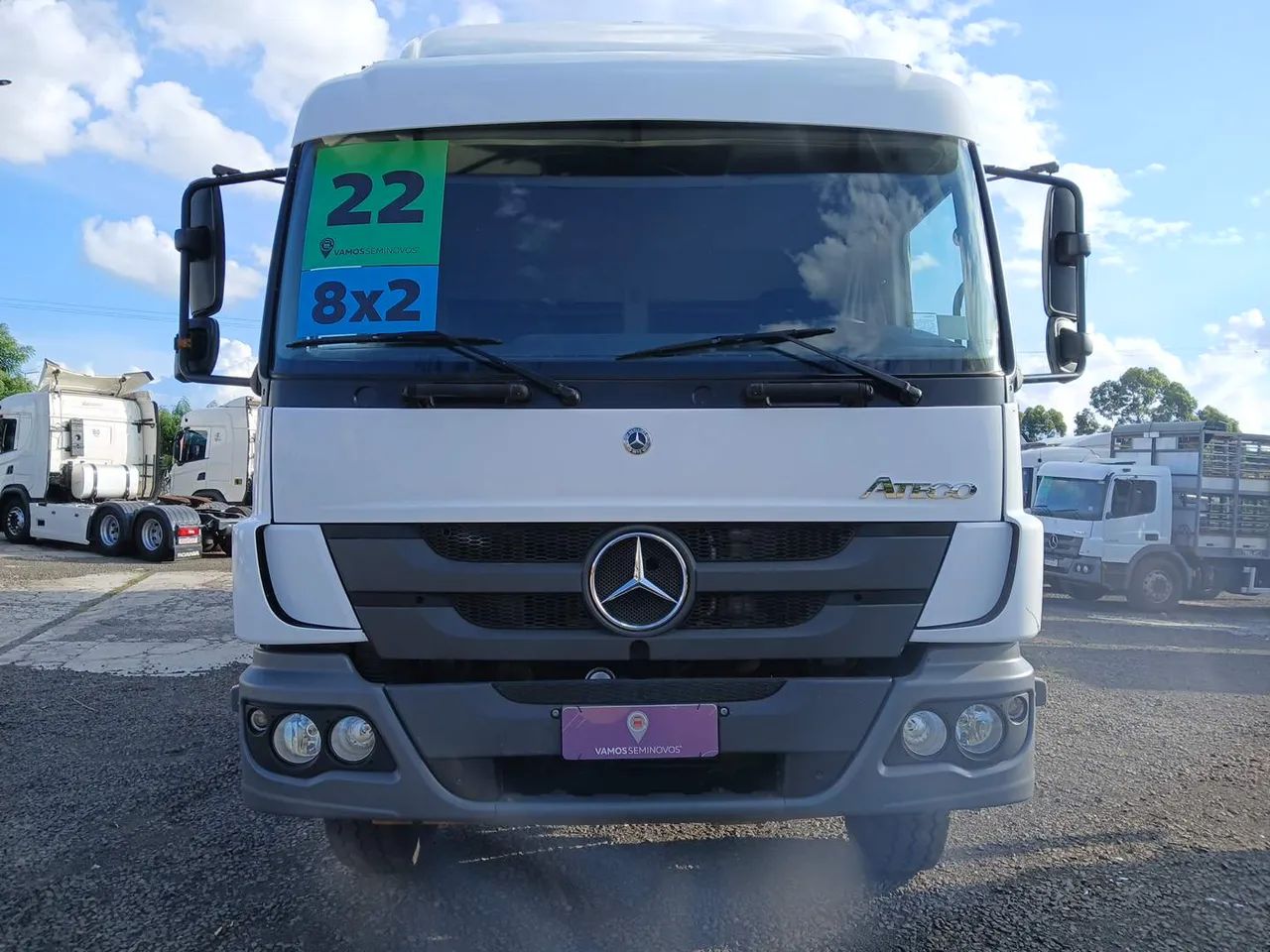 Mercedes-Benz Atego 3030/48 8X2 2022/2022 Vamos Seminovos Chapecó - Foto 3