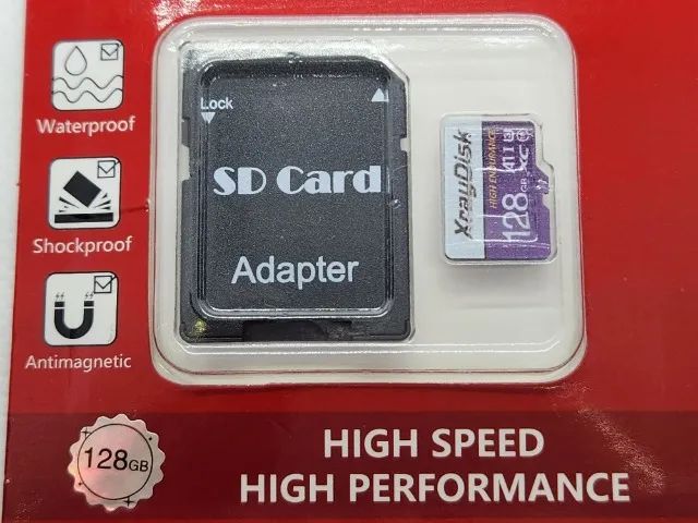 Cartão de Memória XrayDisk Micro SD 128Gb com adaptador para SD Card (Novo/Lacrado) - Foto 3