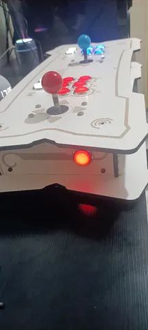 Controle Arcade Duplo Sanwa similar com Led  - Foto 3
