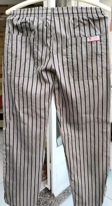 Calça de chef importada. MODO INDUMENTARIA - CALÇA STRIPES CINZA E PRETO - Foto 4