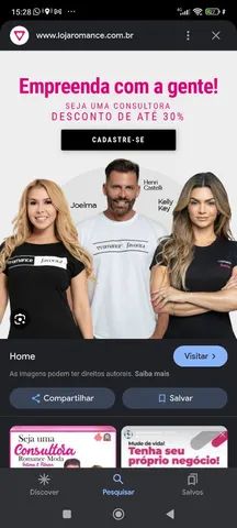 Seja um revendedor ROMANCE