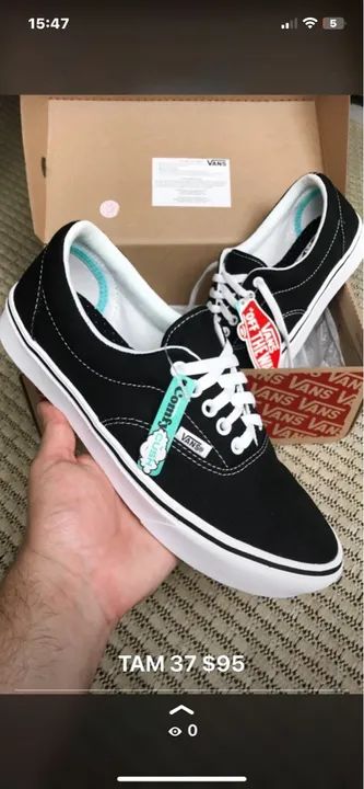 Tênis Vans Preto - Tamanho 37