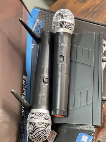Microfone sem fio Duplo KSR PRO KT-2MM - Foto 4