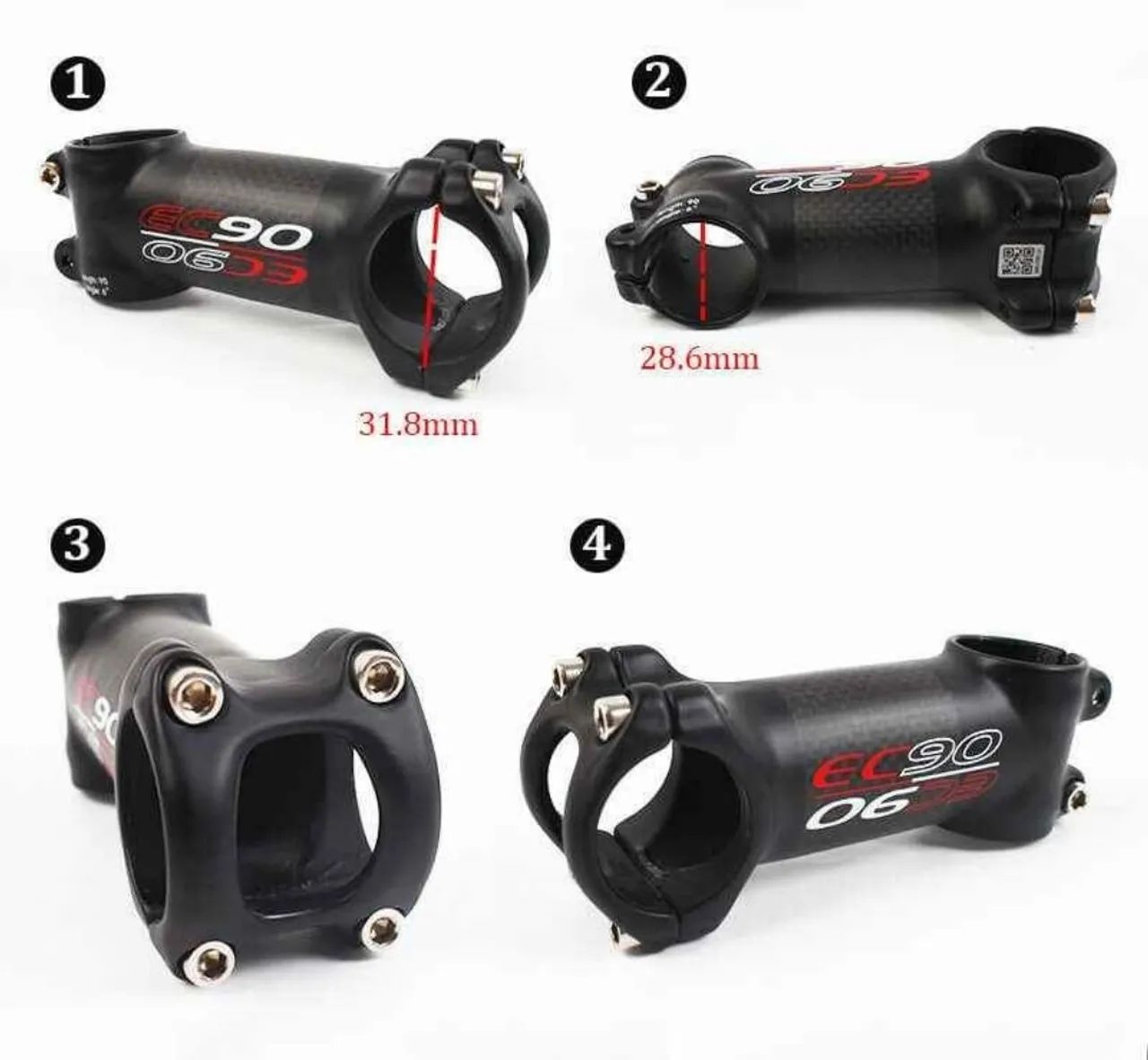 Mesa Suporte de guidão de carbono 70mm para Baike  Mtb e Speed - Foto 3