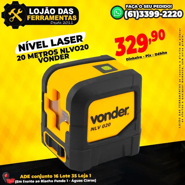 Nível Laser 20 Metros Nlvo20 Vonder