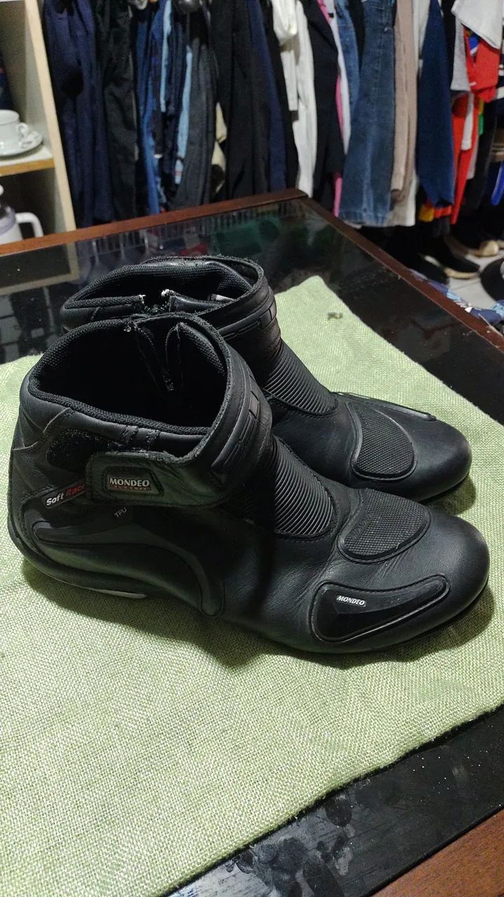 Botas de Motociclista Preta