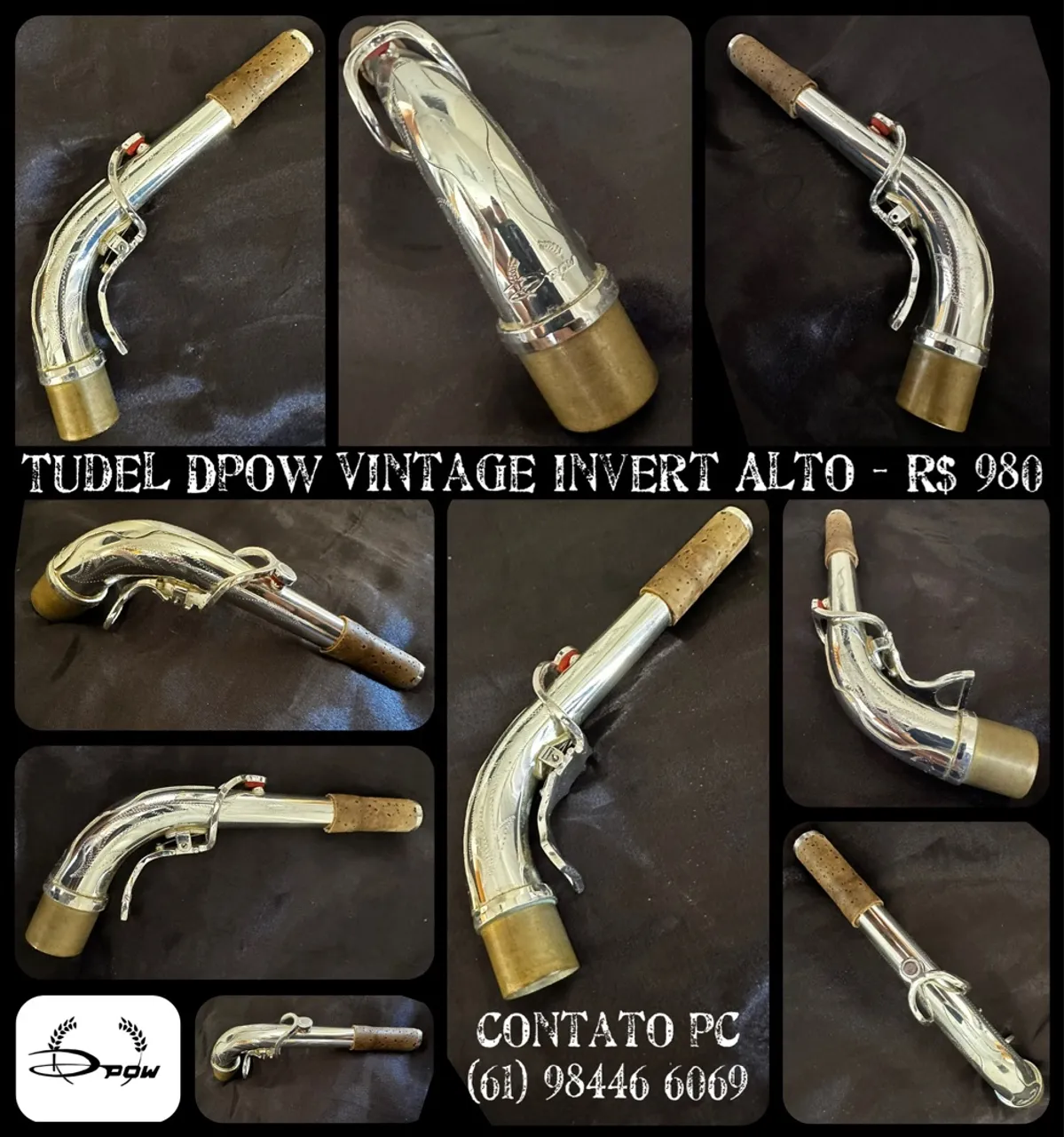 Tudel para Sax Alto Dpow Vintage Invert