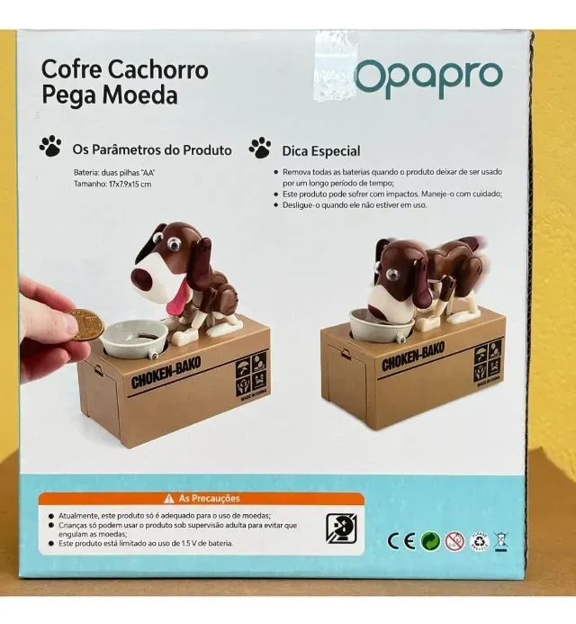 Cofre Cachorro Pega Moeda Infantil  - Foto 2