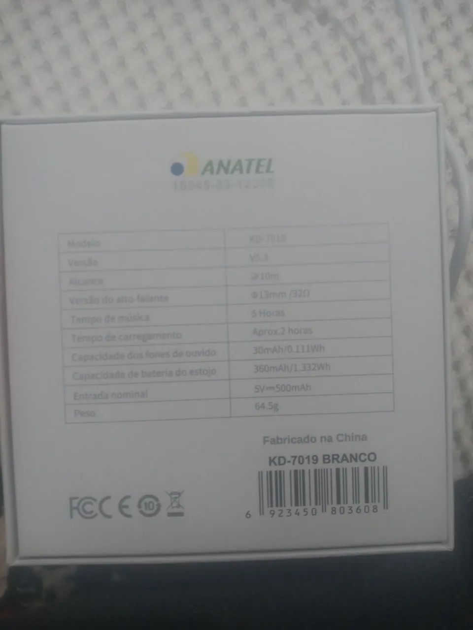 Fone de Ouvido Bluetooth Kridl KD-7019 TWS - Novo - Foto 2