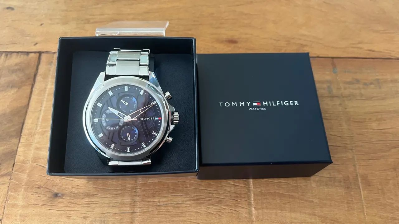 Relógio Quartzo Masculino Tommy Hilfinger Azul 