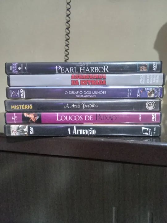 Lote de 6 DVDs - Variados e originais 