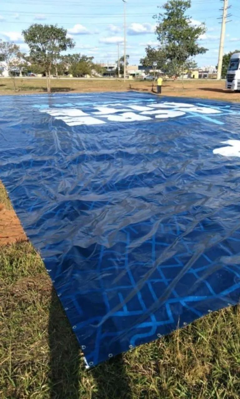 Lonas de náilon retiradas de outdoor pra tanque de peixe coberturas Leia a descrição  - Foto 5
