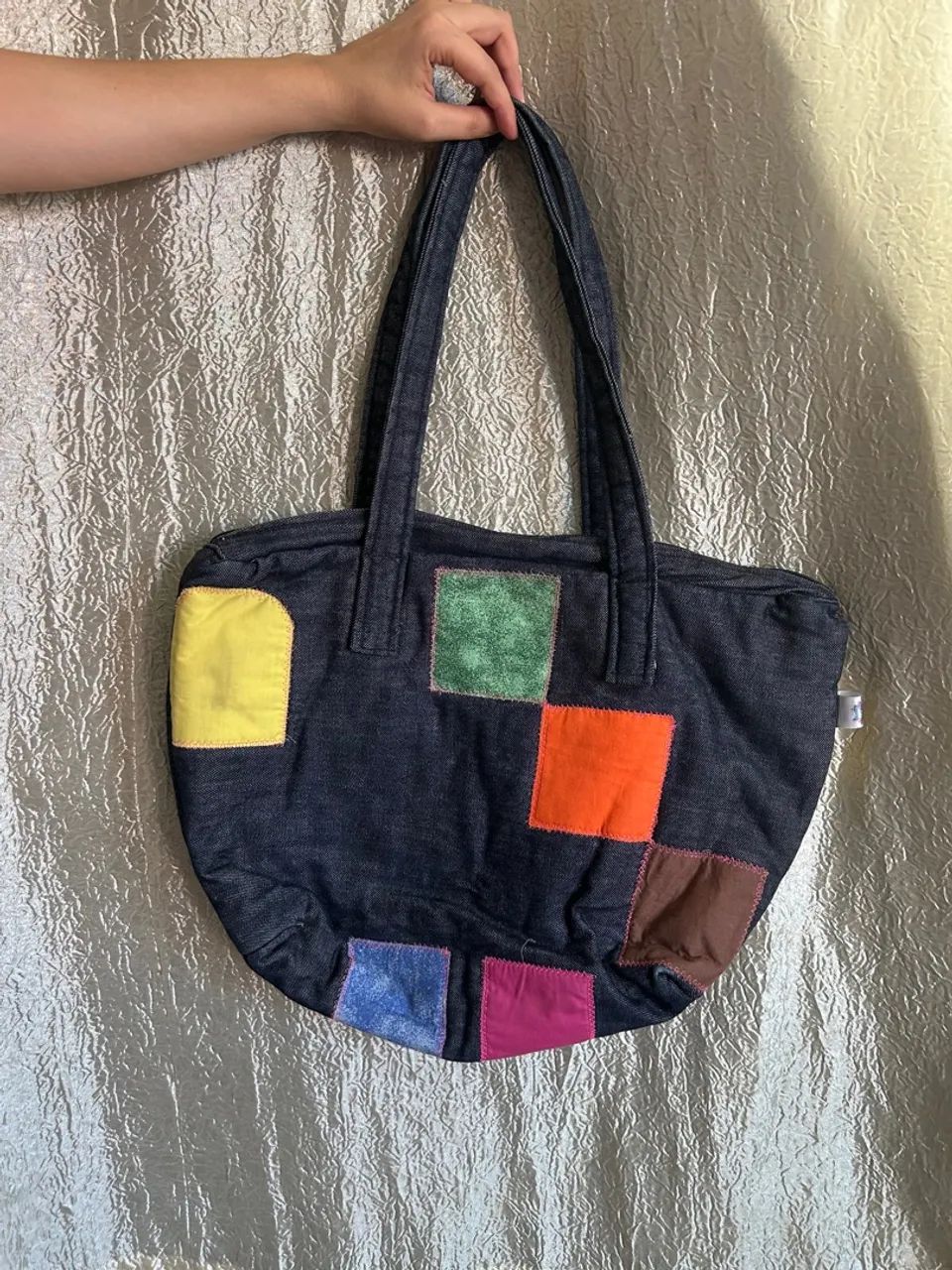 Bolsa Jeans Colorida - Foto 2