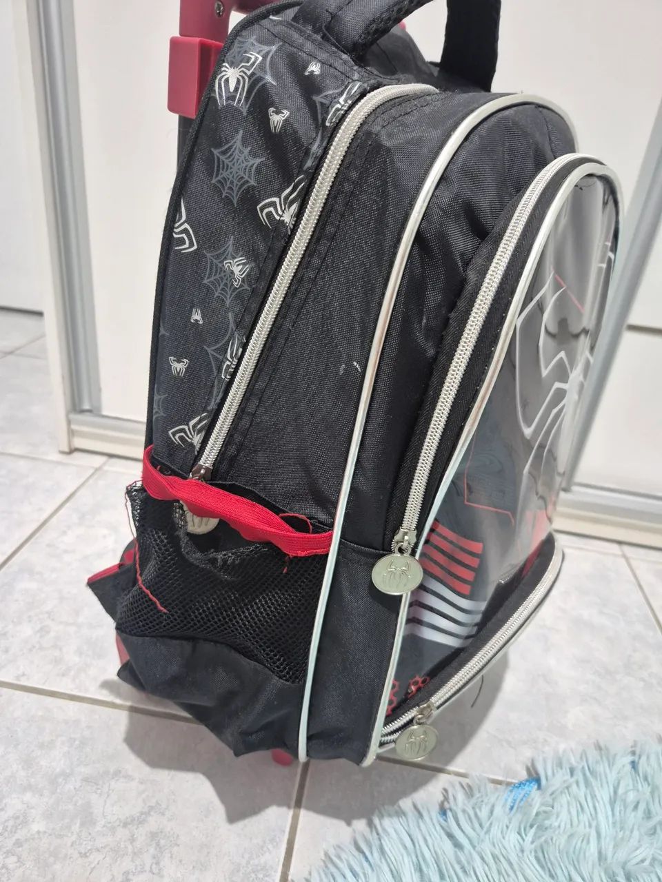 Mochila, estojo e mala do homem aranha 