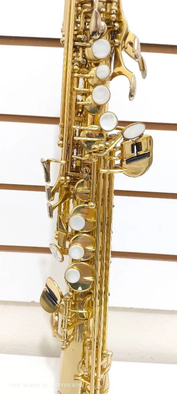 Sax soprano marca M E revisado dourado  - Foto 4