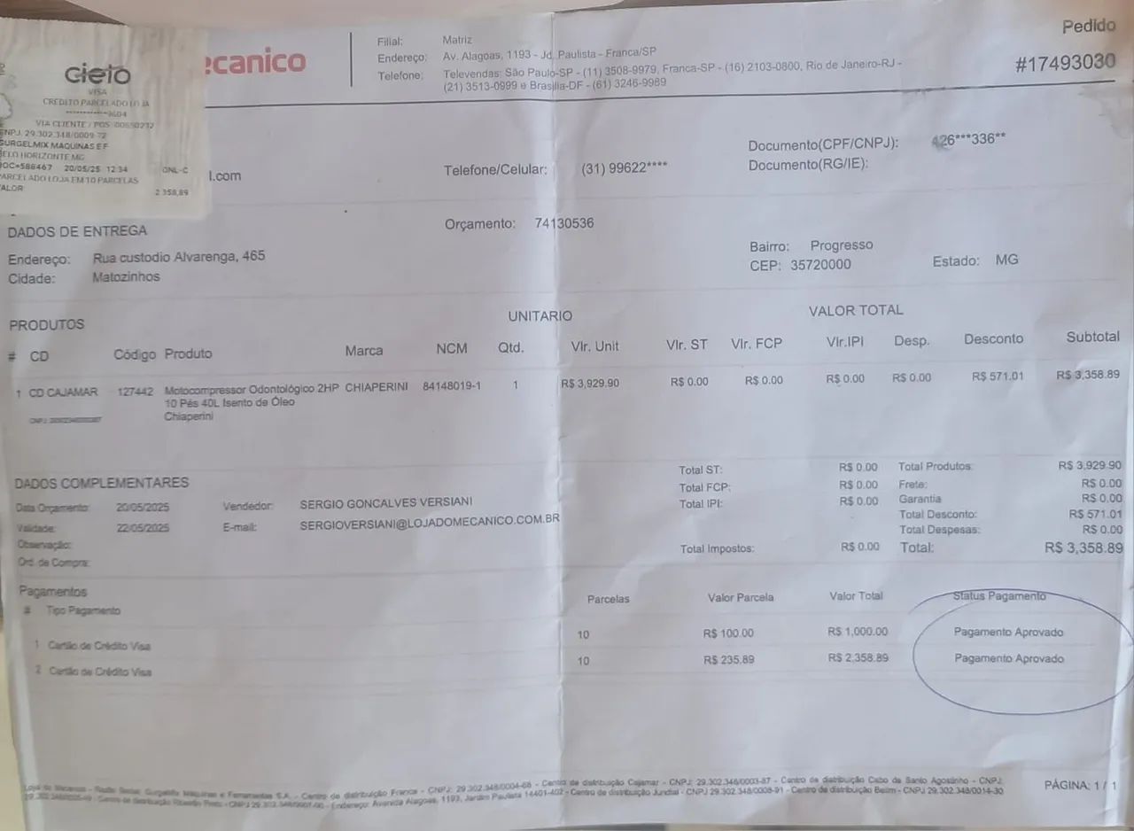 Compressor odontológico isento de óleo  - Foto 4