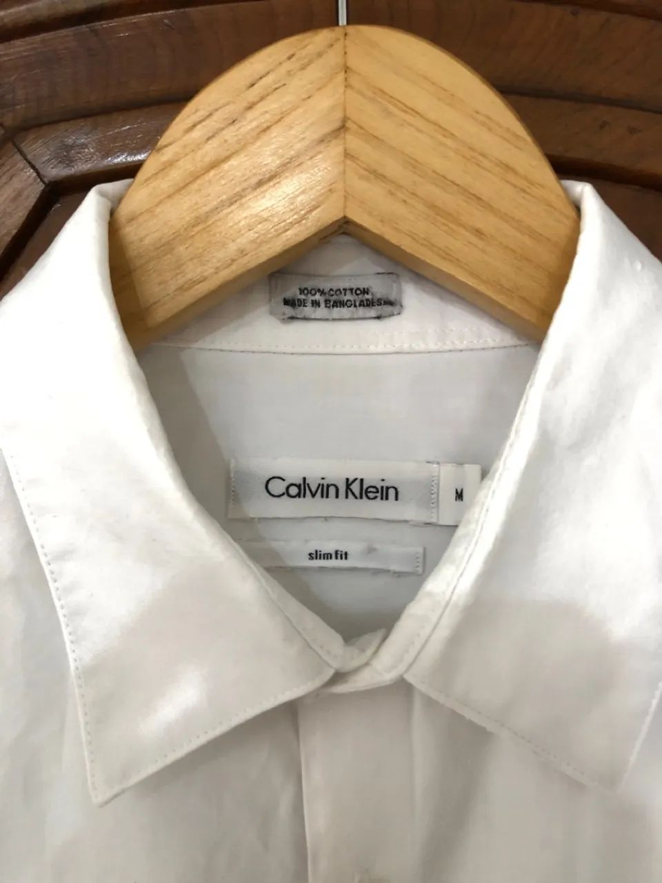 Camisa Calvin Klein Branca Manga Curta - Foto 3