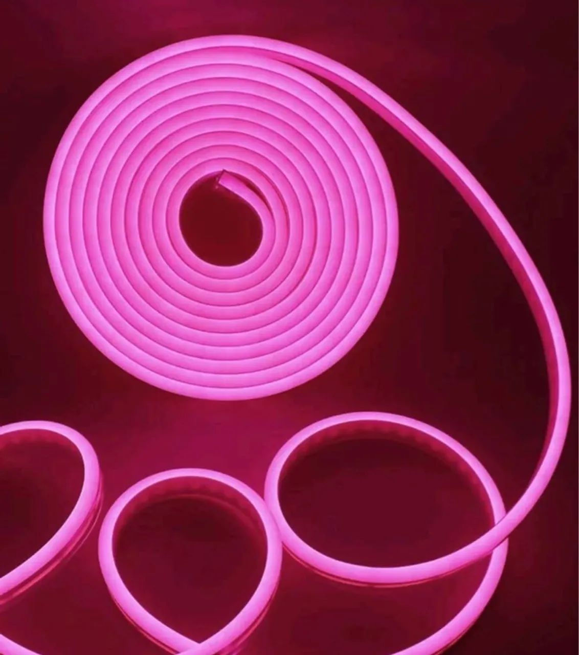 Mangueira Neon Flexível - Rosa 5m