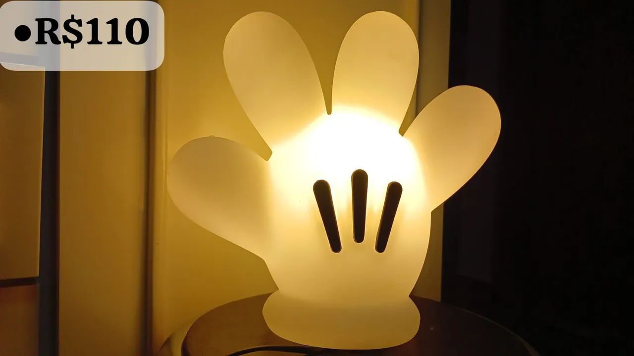 Luminária do Mickey