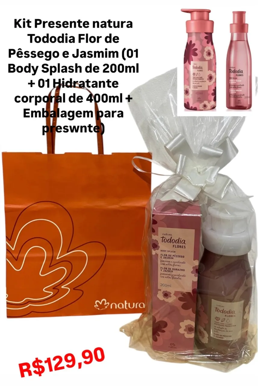 Tenho a pronta entrega esses Kits para presentes, natura.