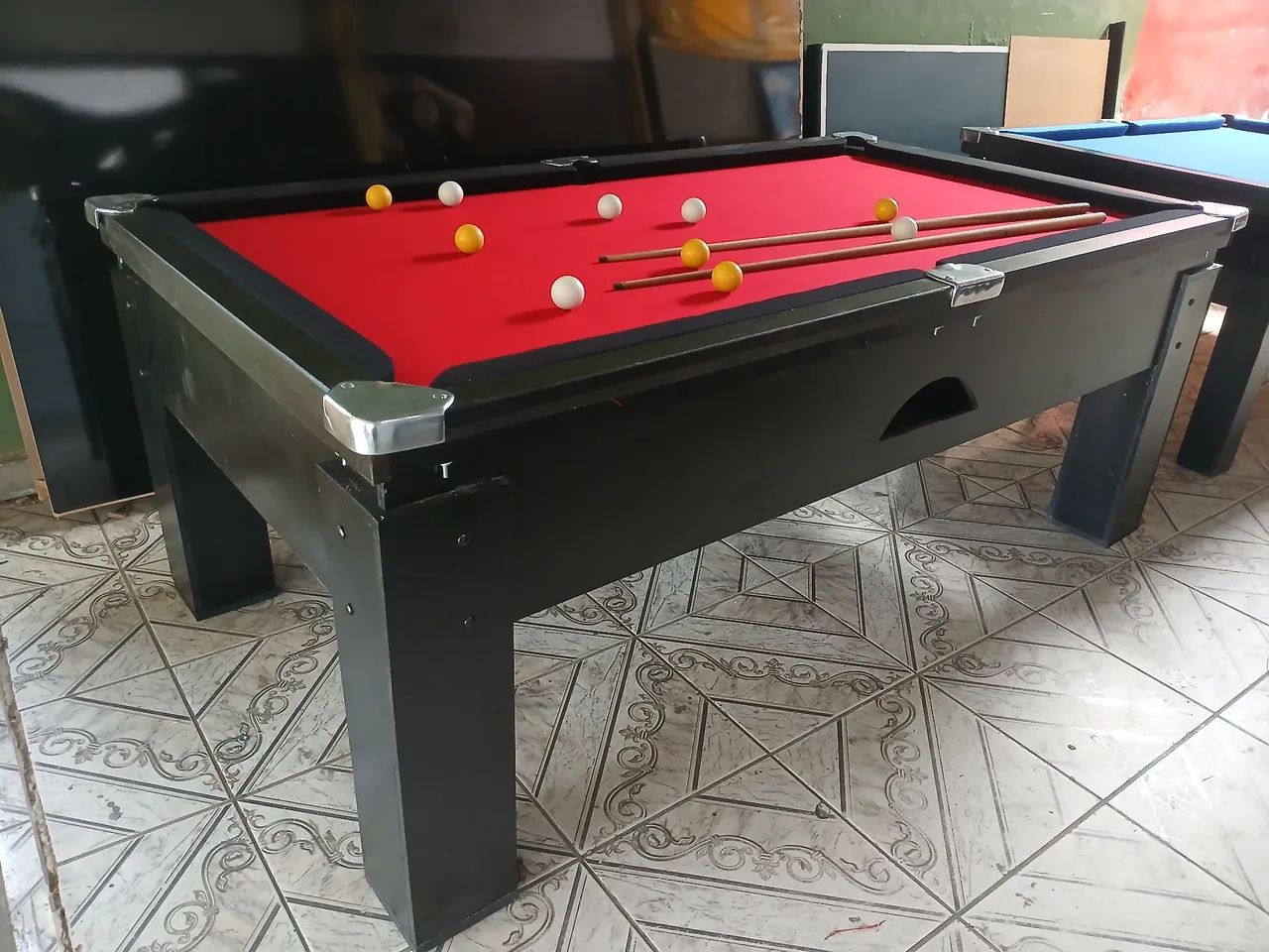 Mesa de sinuca 1.90x1.15 de CAÇAPA nova - Foto 2
