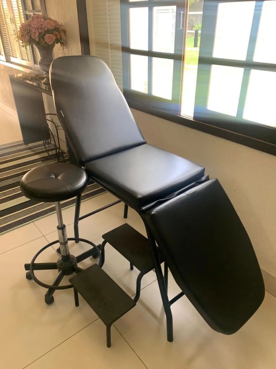 Maca 3 posições com escada e mocho - Excelente estado - Foto 2