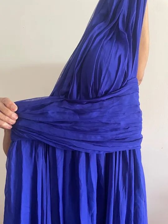 Vestido azul de festa - Foto 4