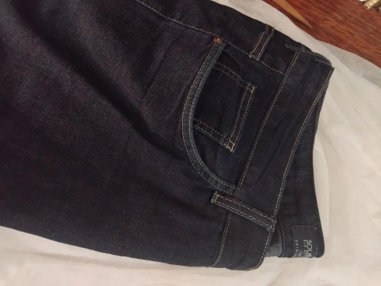 Calça Jeans Azul Escuro - Foto 5