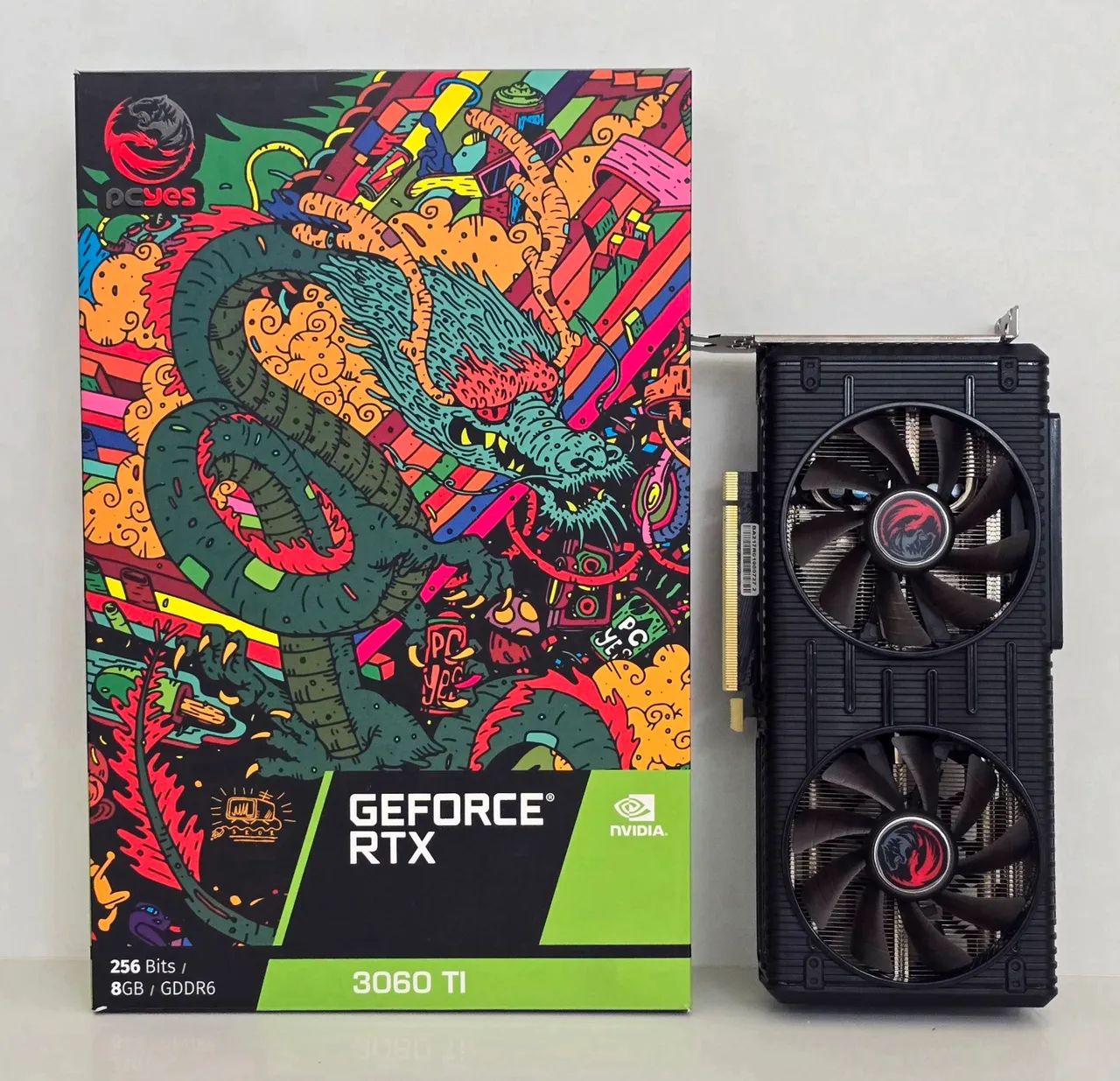 Placa de Vídeo Geforce RTX 3060 TI 8GB PCYES