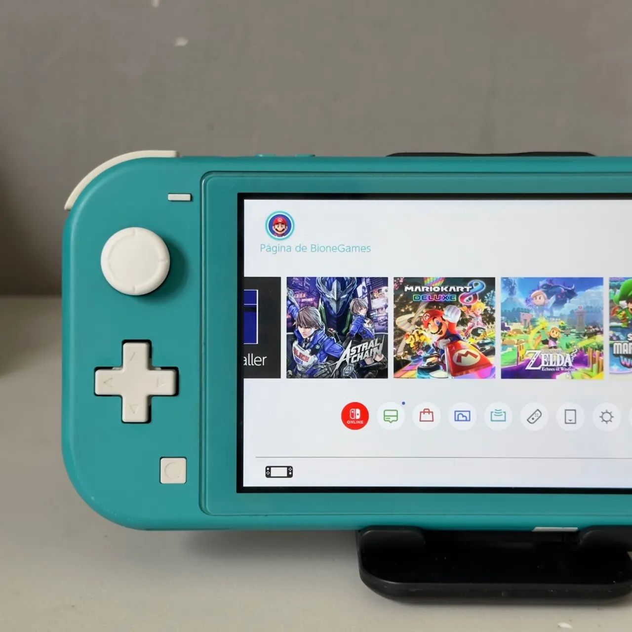 Nintendo Switch Lite Turquesa Desbloqueado 128gb Usado - Foto 2