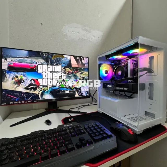 PC Gamer COMPLETO RYZEN 5 +RTX3060+ 1 ano de garantia e em até 12x