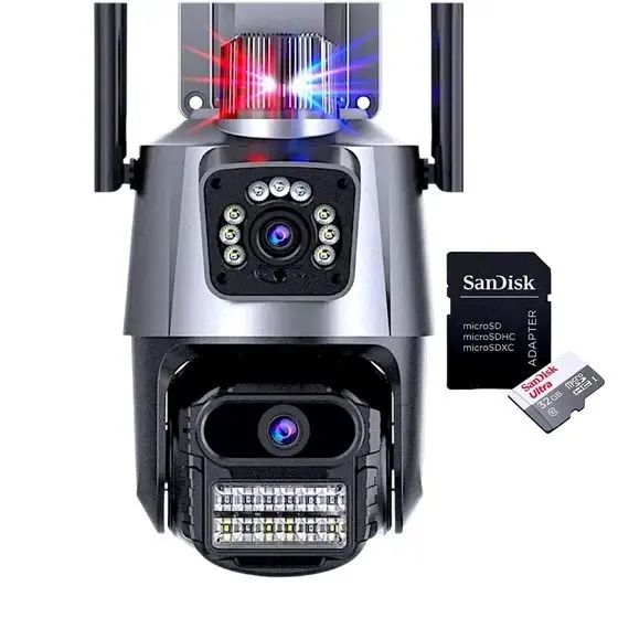 Câmera de Segurança Externa com Visão Noturna e SD Card