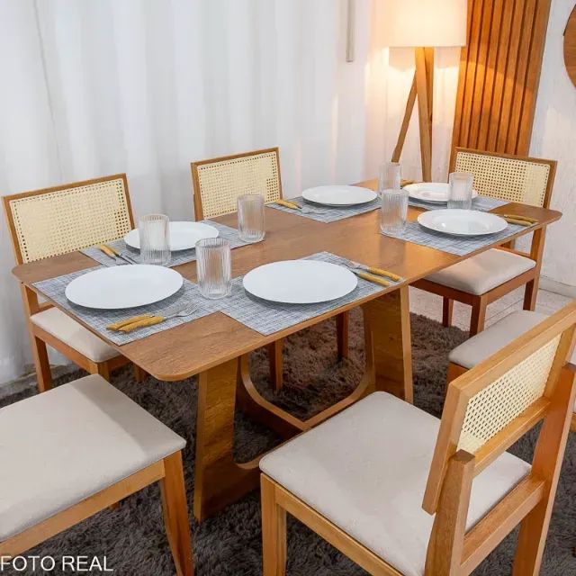sala mesa de jantar com 6 cadeiras  - Foto 3