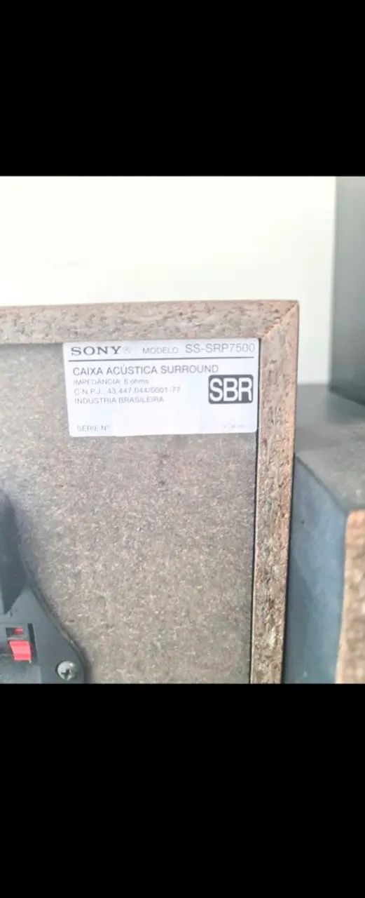 4 Caixas acústicas surround e surroundback  sony muteki sr7500 - Foto 3
