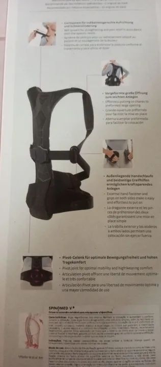 Colete de coluna para postura e alívio de dores