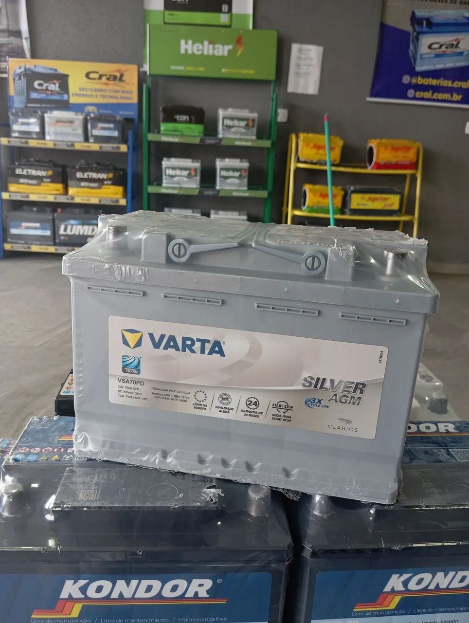 Bateria Varta Silver AGM 70Ah - Nova 