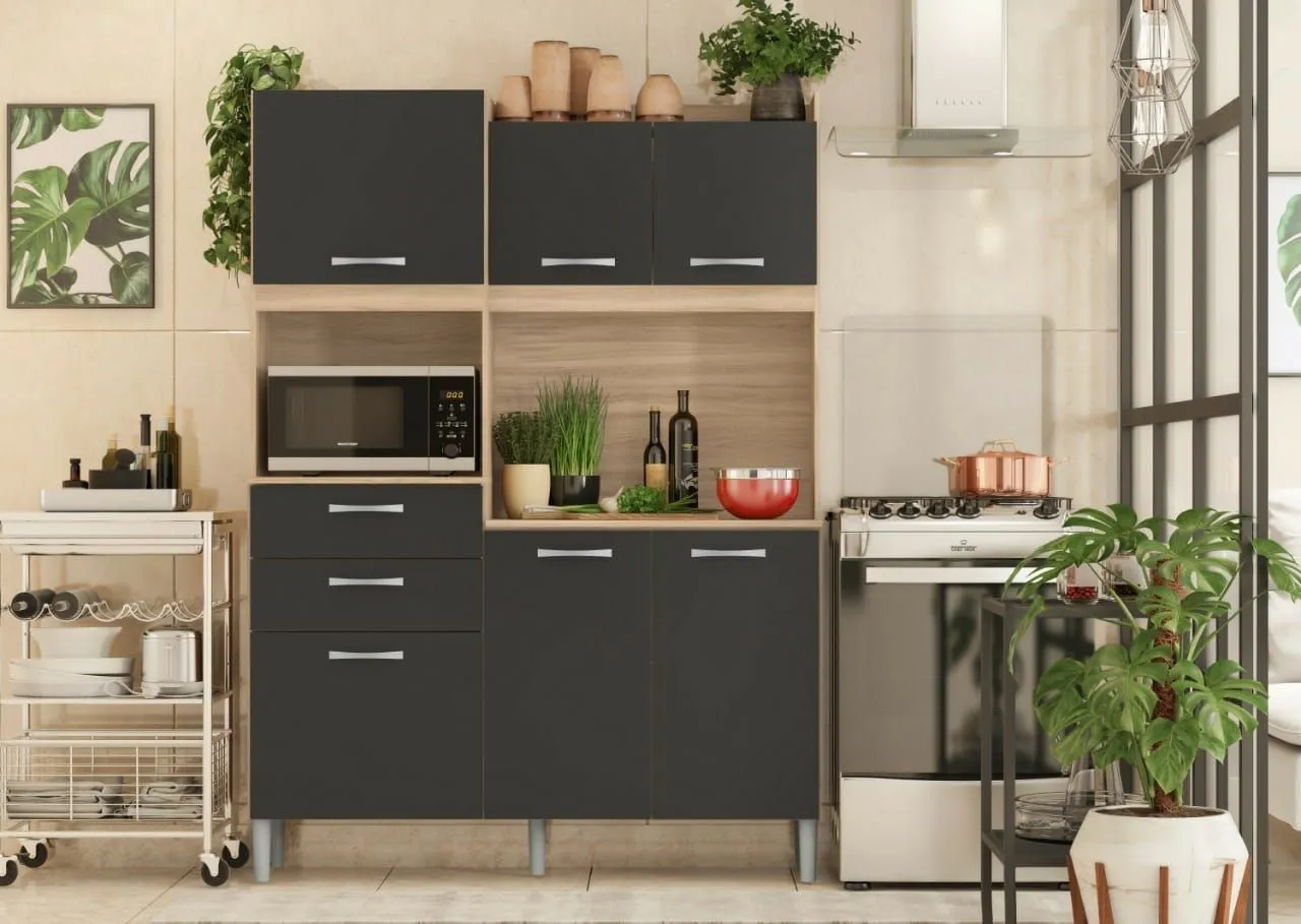 PROMOÇÃO ! KIT HARMONIA 6 PORTAS/2 GAVETAS EM 6 VEZES SEM JUROS !